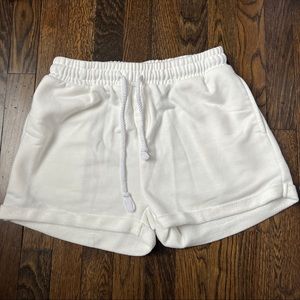 White Sweatshorts